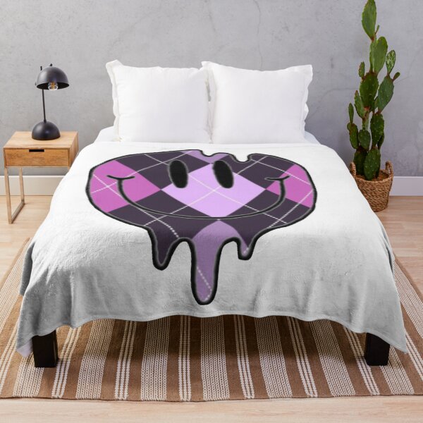 Item preview, Purple Argyle Smiley Face designed and sold by ava-olivia.