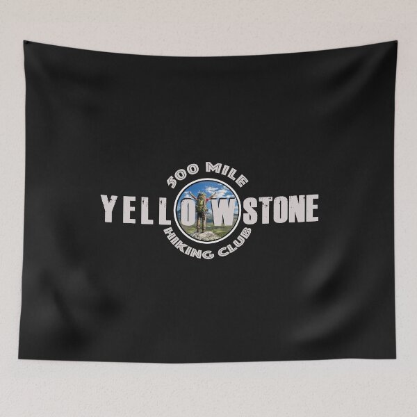 Item preview, 500 MILE HIKING CLUB  Yellowstone National Park - backcountry hiking designed and sold by SmyrnaBuffalo.