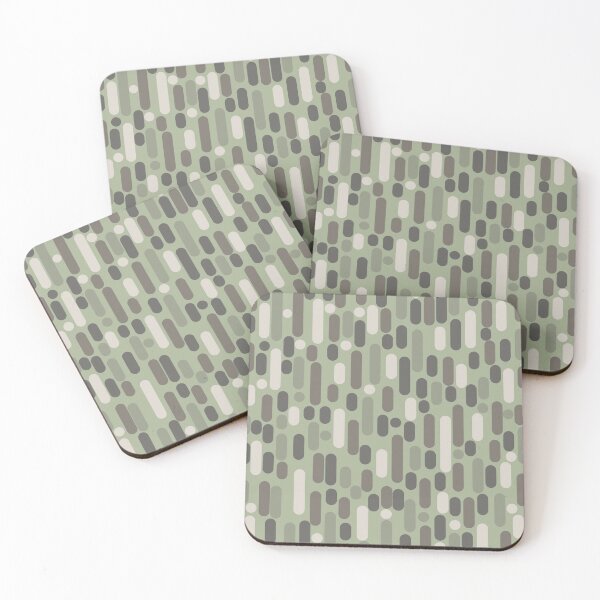 Item preview, Morningside Heights Mid Century Modern Pattern in Grey, Almond, and Sage Green designed and sold by kierkegaard.