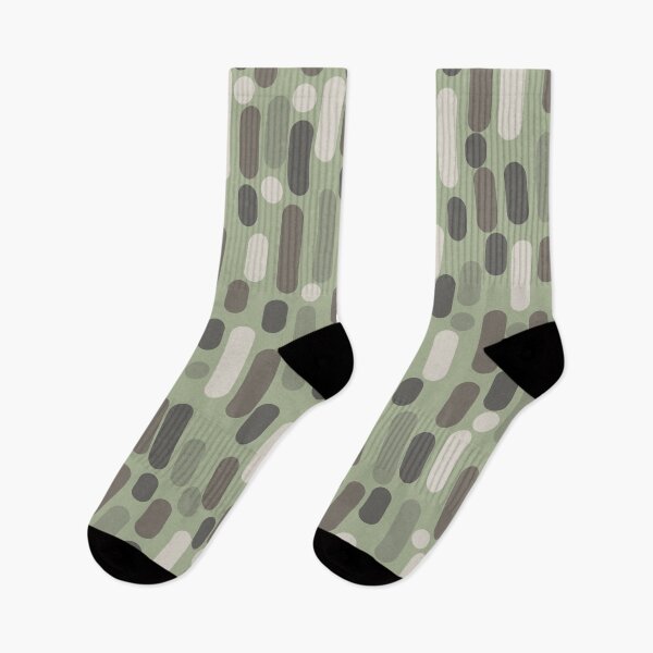 Item preview, Morningside Heights Mid Century Modern Pattern in Grey, Almond, and Sage Green designed and sold by kierkegaard.