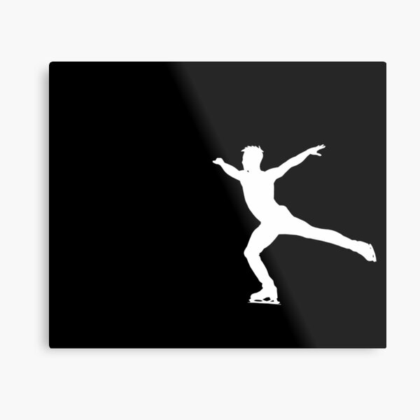 Impressions Metalliques Sur Le Theme Patinage Artistique Redbubble