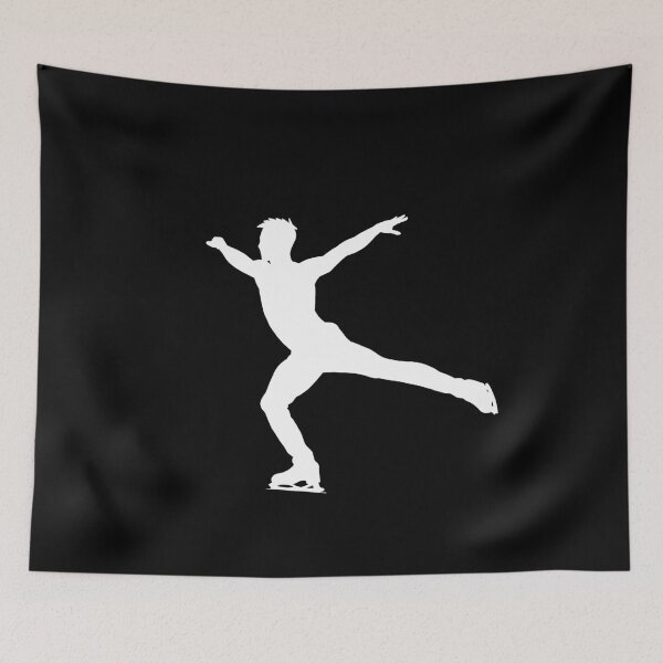 Item preview, Male Figure Skating Silhouette v2, white designed and sold by IcyCool.