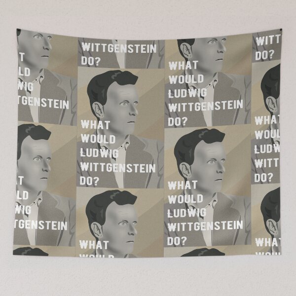 Item preview, What would Ludwig Wittgenstein do portrait designed and sold by lolquotes.