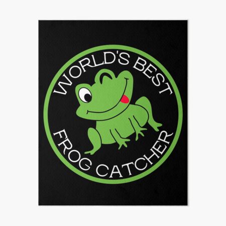 Frog Catching Art Board Prints for Sale