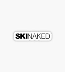 Ski Naked Sticker
