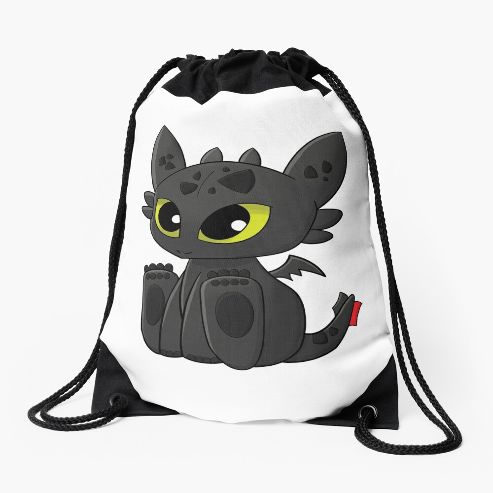 "How To Train Your Dragon, Toothless" Drawstring Bag for Sale by spilu