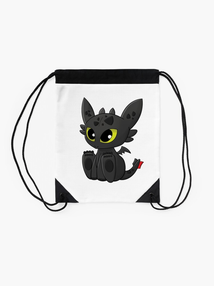 "How To Train Your Dragon, Toothless" Drawstring Bag for Sale by spilu