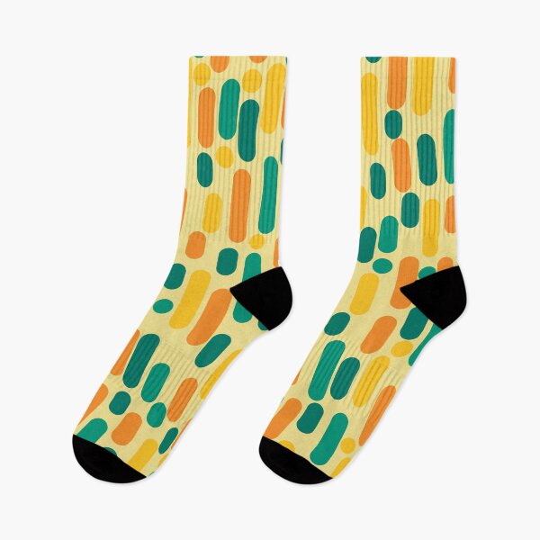 Item preview, Morningside Heights Mid Century Modern Pattern in Jade Green, Orange, and Yellow designed and sold by kierkegaard.