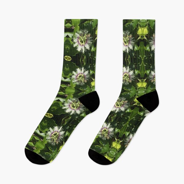 Item preview, Botanical, Divine - Lime and Lilac Passionfruit Flowers, Sunning on the Vine designed and sold by RoseAromas.