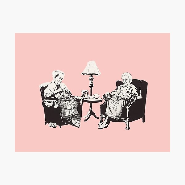 Banksy - Grannies Photographic Print