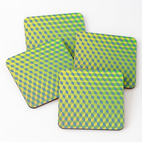 Item preview, Modern Perspective Illusion Cube Pattern designed and sold by Dator-Abstracts.