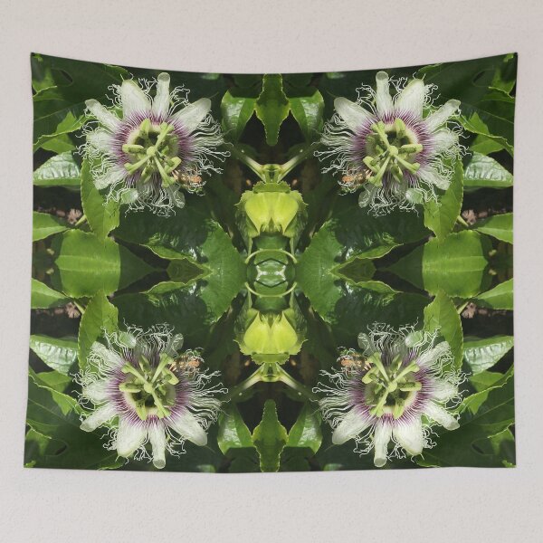 Item preview, Botanical, Divine - Lime and Lilac Passionfruit Flowers, Sunning on the Vine designed and sold by RoseAromas.