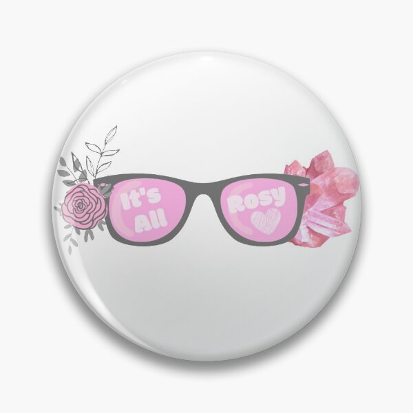 Item preview, It's All Rosy Rose Colored Glasses with Rose and Crystals  designed and sold by MajestyMaker.