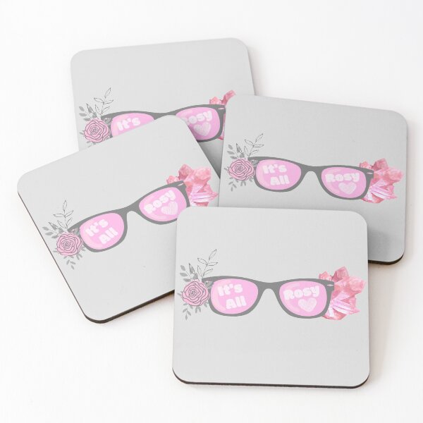 Item preview, It's All Rosy Rose Colored Glasses with Rose and Crystals  designed and sold by MajestyMaker.