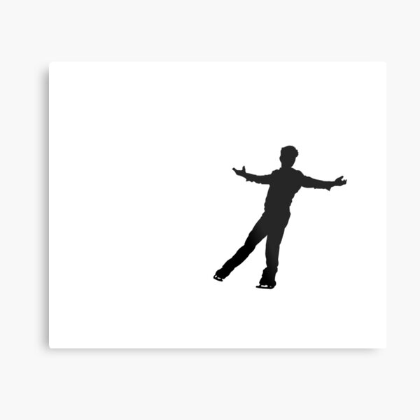 Impressions Metalliques Sur Le Theme Patinage Artistique Redbubble