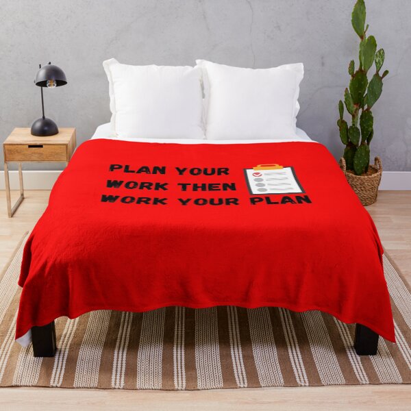Item preview, PLAN YOUR WORK THAN WORK YOUR PLAN designed and sold by Wise-Words-4U.