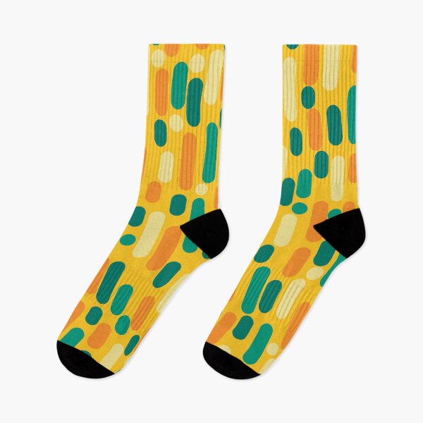 Item preview, Morningside Heights Mid Century Modern Pattern in Jade Green, Yellow, and Orange designed and sold by kierkegaard.