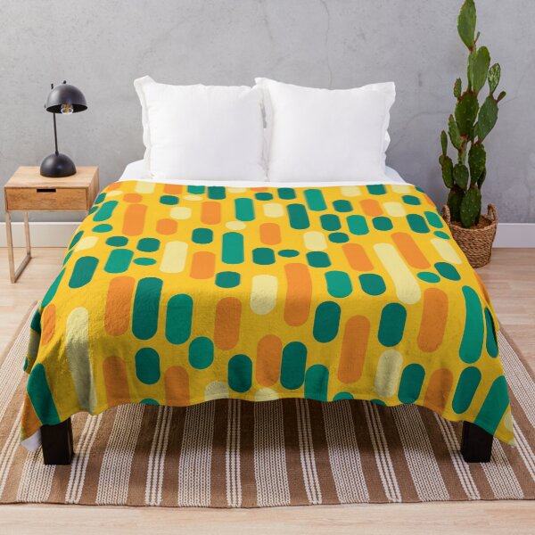 Item preview, Morningside Heights Mid Century Modern Pattern in Jade Green, Yellow, and Orange designed and sold by kierkegaard.