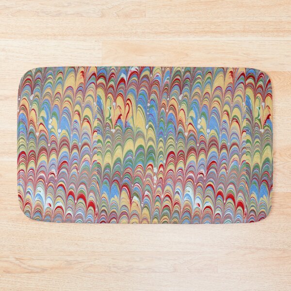 Item preview, Abstract Marbling Red, Teal -Mix Very Unique (Vintage looking end paper) designed and sold by T Artist.
