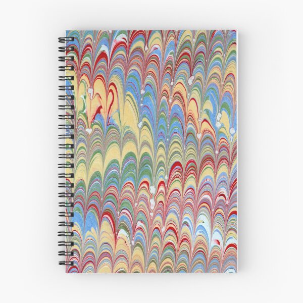 Item preview, Abstract Marbling Red, Teal -Mix Very Unique (Vintage looking end paper) designed and sold by T Artist.