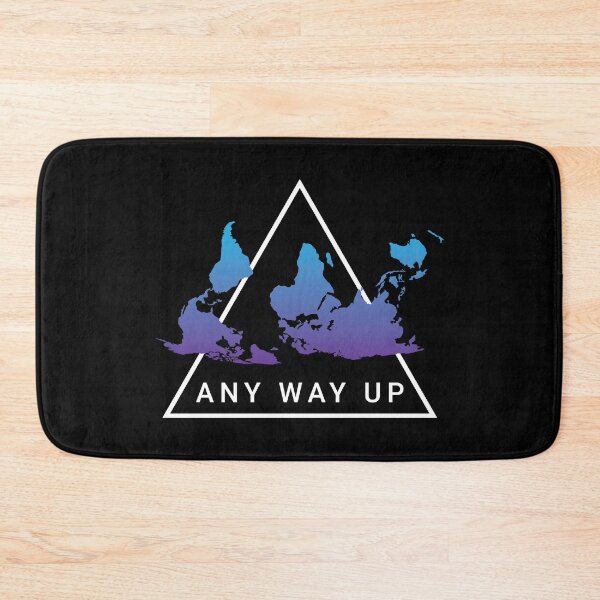 Item preview, Any Way Up Upside Down Map designed and sold by DnlDesigns.
