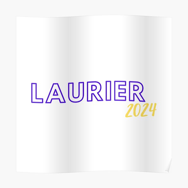 "Laurier 2024" Poster for Sale by jreiken Redbubble