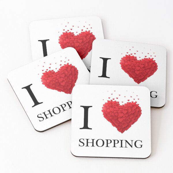 Item preview, I love shopping heart Gifts designed and sold by Nouri King.