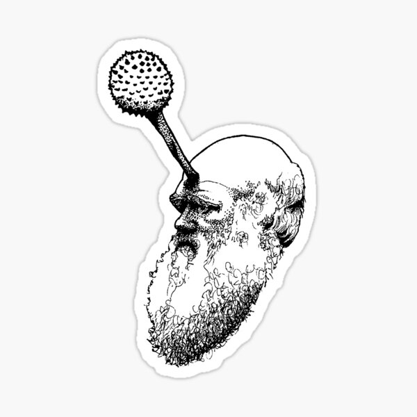 Darwin and the Ophiocordyceps Sticker