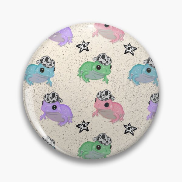 Item preview, Colorful Frogs Wearing Cowboy Hats Pattern designed and sold by RoserinArt.