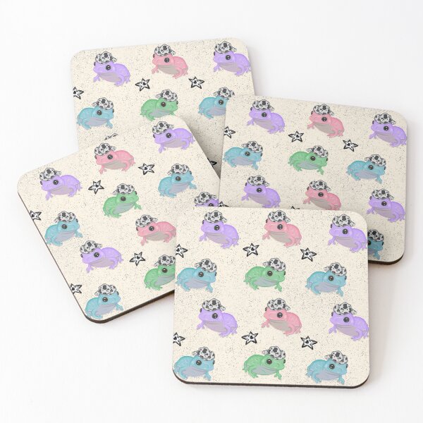 Item preview, Colorful Frogs Wearing Cowboy Hats Pattern designed and sold by RoserinArt.