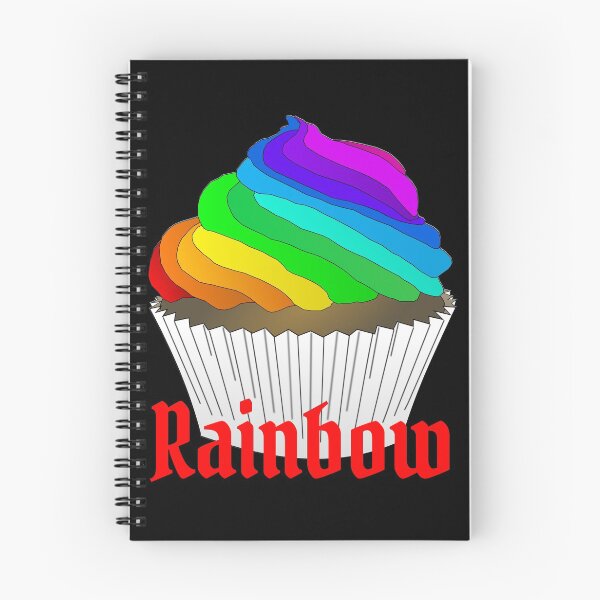 Item preview, Rainbow icing cupcake motif designed and sold by KeepItSimple089.