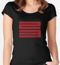 Camiseta entallada de cuello redondo J11-23 Rojo