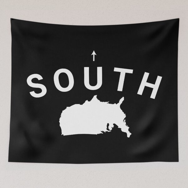 Item preview, South USA Upside Down Map designed and sold by DnlDesigns.
