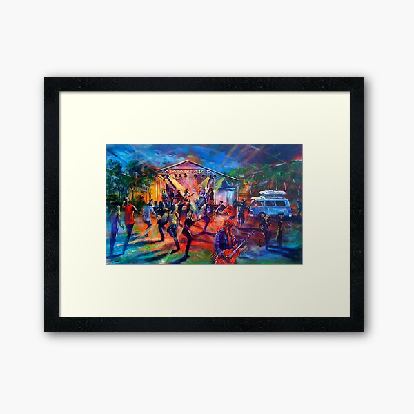 Agnes Blues Roots and Rock Festival 2016 Eightball Aitken Framed Art Print