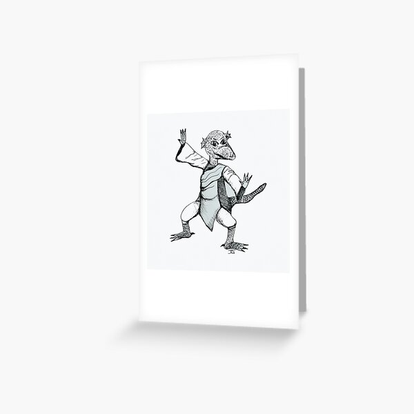 Kobold Monk inspired by the Kobolds in Space! TTRPG Greeting Card