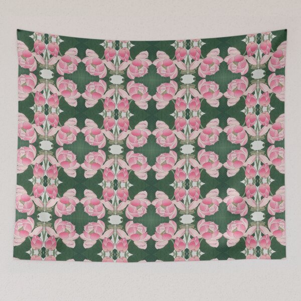 Item preview, Boho Pink Floral Graphic Pattern designed and sold by Strawflower Oasis.