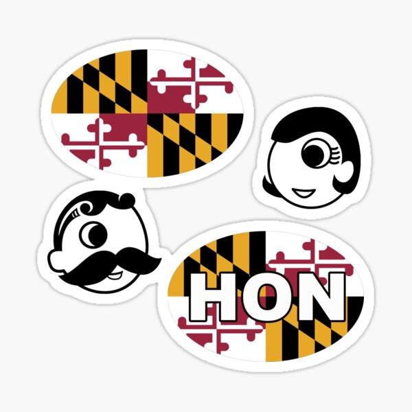 Item preview, Maryland State Flag Banner Baltimore Hon Natty Sticker Pack designed and sold by Draculaura2009.