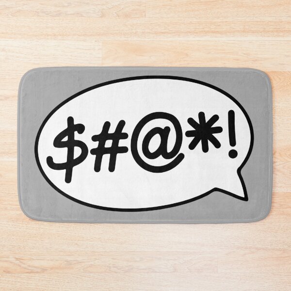 Item preview, $#@*! (Swearing Speech Bubble) designed and sold by SarcasticWords.