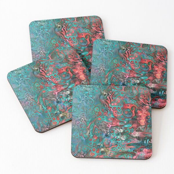 Item preview, Deepdream floral fractalize space abstraction designed and sold by blackhalt.