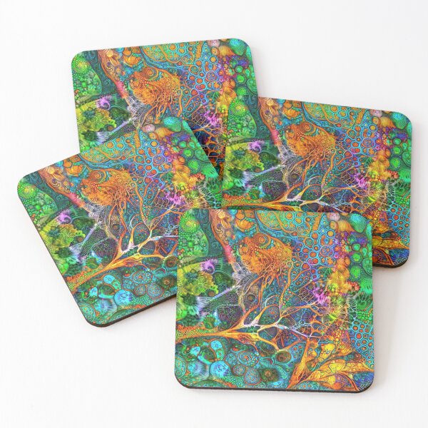 Item preview, Deepdream floral fractalize space abstraction designed and sold by blackhalt.
