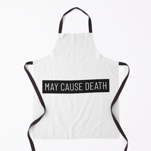Item preview, cautionary sign, may cause death, a funny warning label designed and sold by SuperiorPrints.