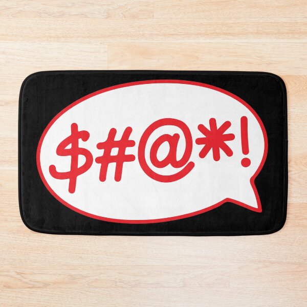 Item preview, $#@*! (Swearing Speech Bubble) Red Version designed and sold by SarcasticWords.