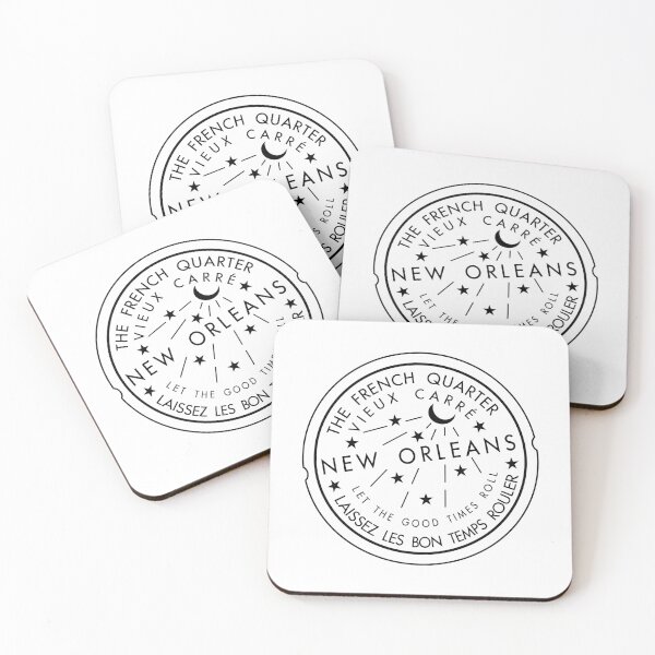 Item preview, New Orleans Historic Iconic Watermeter Lid post Hurricane Icon Logo Emblem Symbol designed and sold by Midnight Boheme.