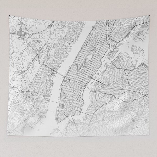 Item preview, New York City Map, Art Print By LandSartprints designed and sold by LandSartprints.