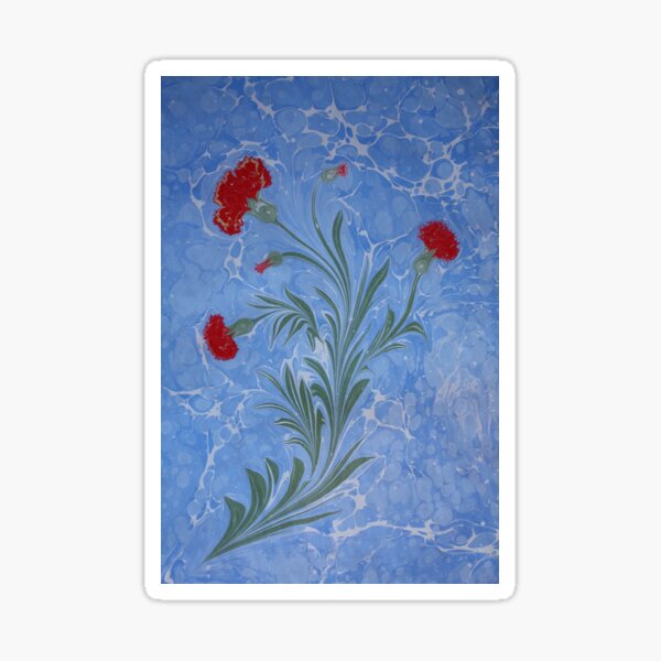 Item preview, Marbled Red Carnations designed and sold by T Artist.