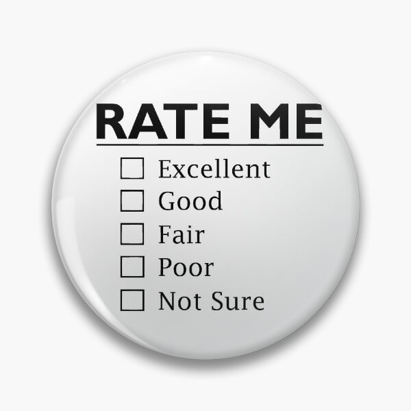 Item preview, Rate Me Checkbox Design. Excellent, Good, Fair, Poor, Not Sure.  designed and sold by BeeLynz.