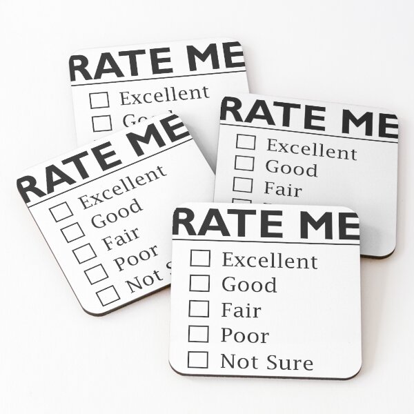 Item preview, Rate Me Checkbox Design. Excellent, Good, Fair, Poor, Not Sure.  designed and sold by BeeLynz.