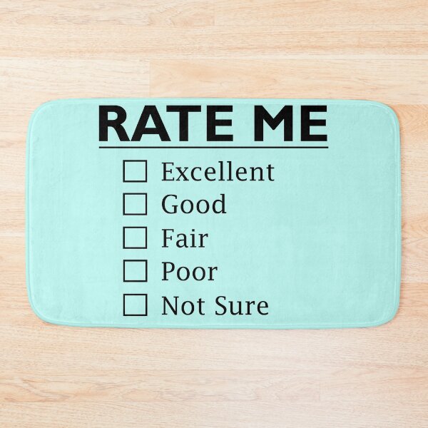 Item preview, Rate Me Checkbox Design. Excellent, Good, Fair, Poor, Not Sure.  designed and sold by BeeLynz.