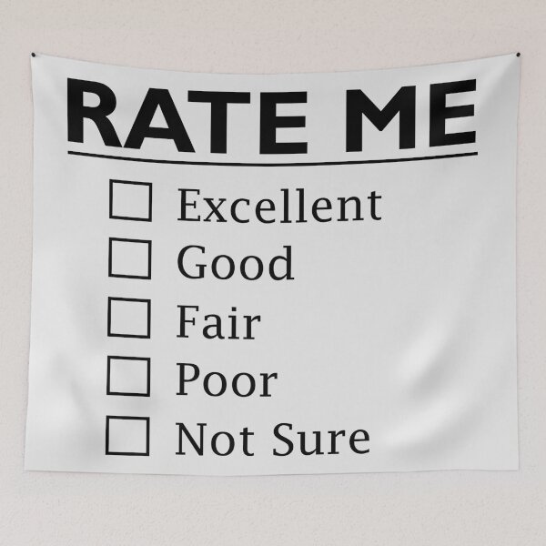Item preview, Rate Me Checkbox Design. Excellent, Good, Fair, Poor, Not Sure.  designed and sold by BeeLynz.