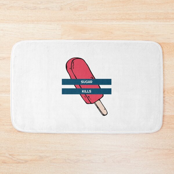 Item preview, a red popsicle, a frozen treat, diabetes awareness design, sugar kills people designed and sold by SuperiorPrints.